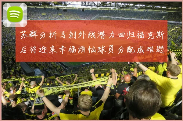 苏群分析马刺外线潜力回归福克斯后将迎来幸福烦恼球员分配成难题
